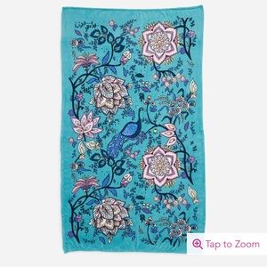 Vera Bradley Factory Style Throw Blanket - Peacock Garden